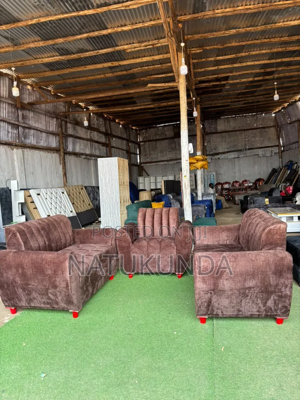 Brown Five Seater