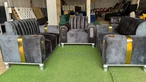 Grey Chester Field Sofa Set