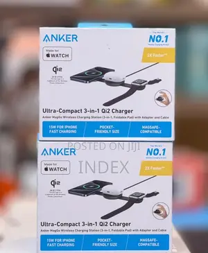 Anker MagGo 3in1 Foldable Wireless Charging Pad 15W Qi2 With Adapter