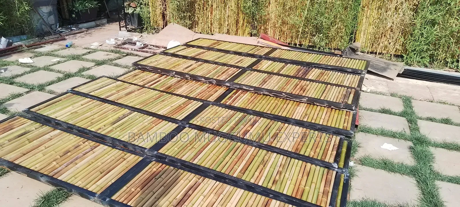Framed Bamboo Covering Pannels