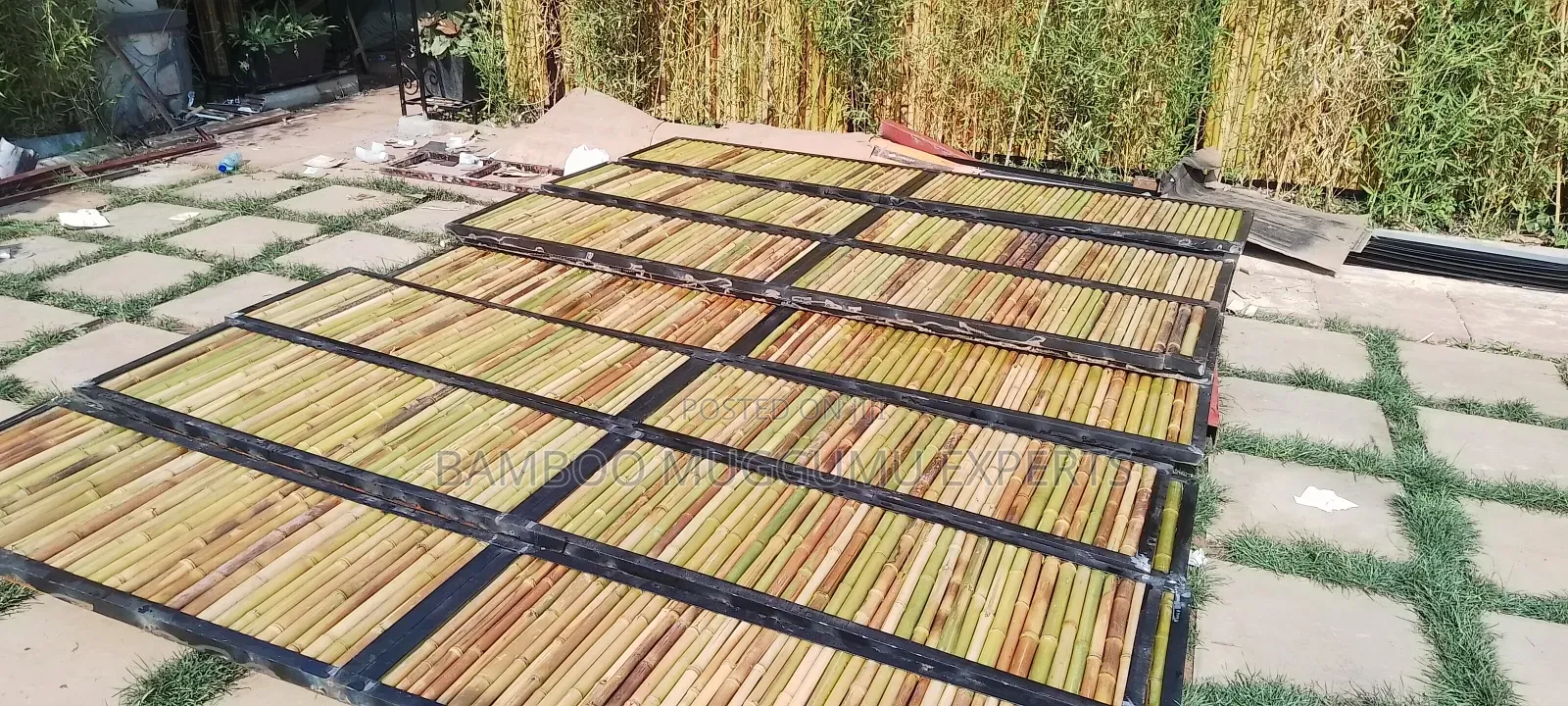 Framed Bamboo Covering Pannels