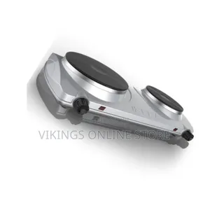 Portable Electric Stove Double Burner 2500W Hot Plate Coil(Silver)