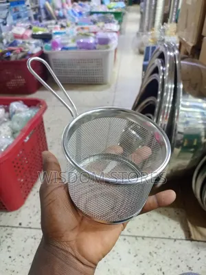 Round Stainless Steel Chips Server