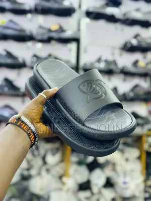 Black Rubber Sandals