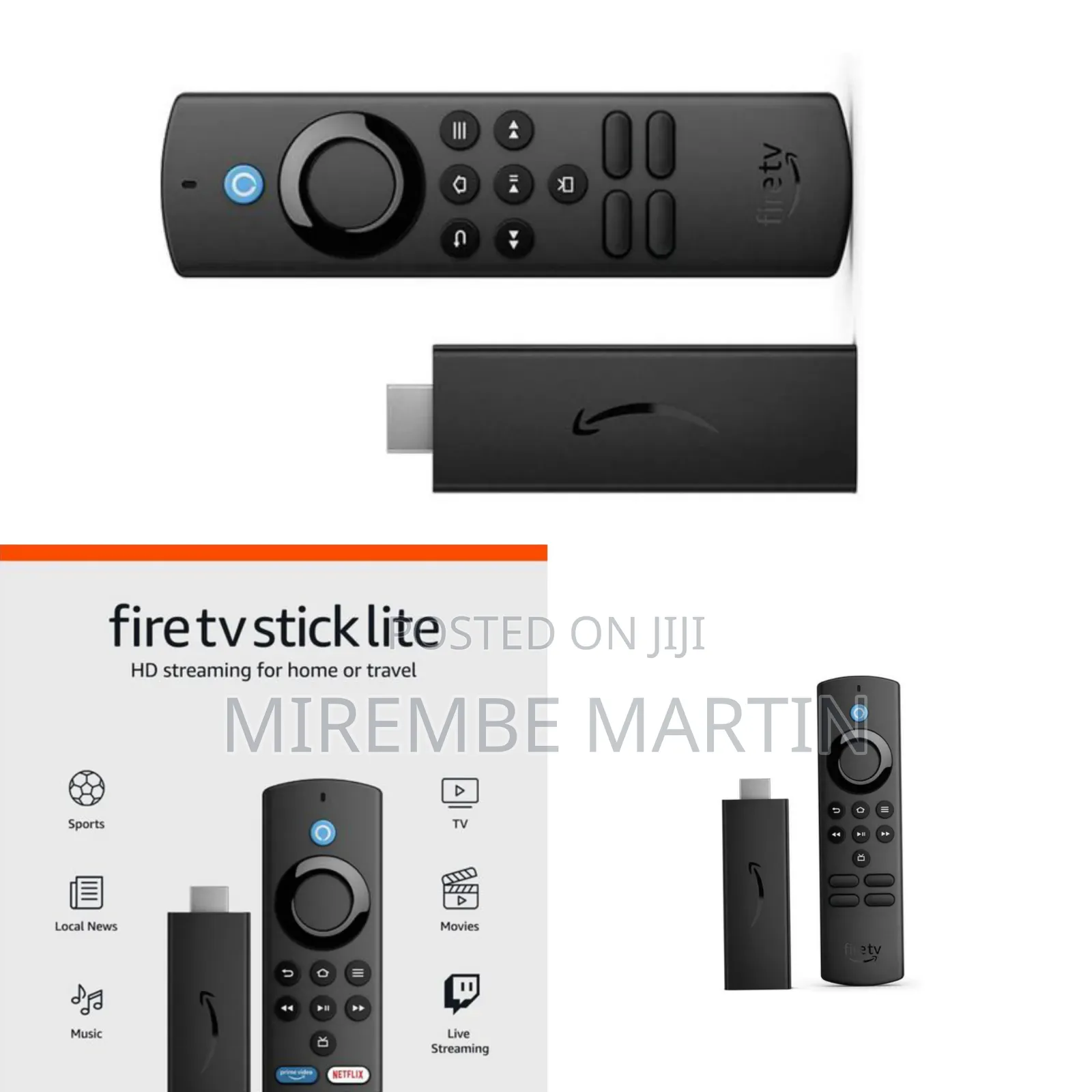 Amazon Fire TV Stick Lite, Full HD Streaming Device, Alexa Voice