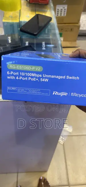 Ruijie Reyee 6-Port Unmanaged Switch RG-ES106D-P V2