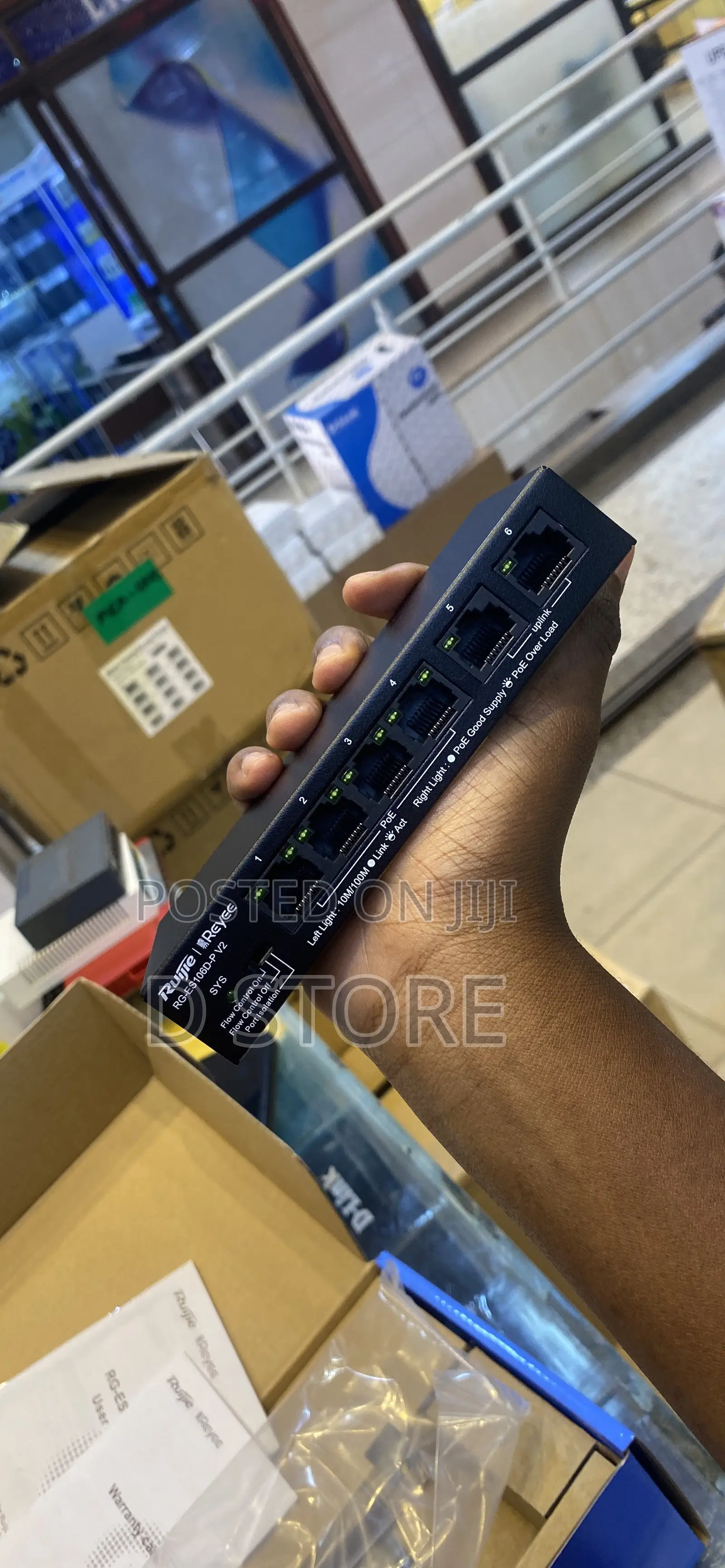 Ruijie Reyee 6-Port Unmanaged Switch RG-ES106D-P V2