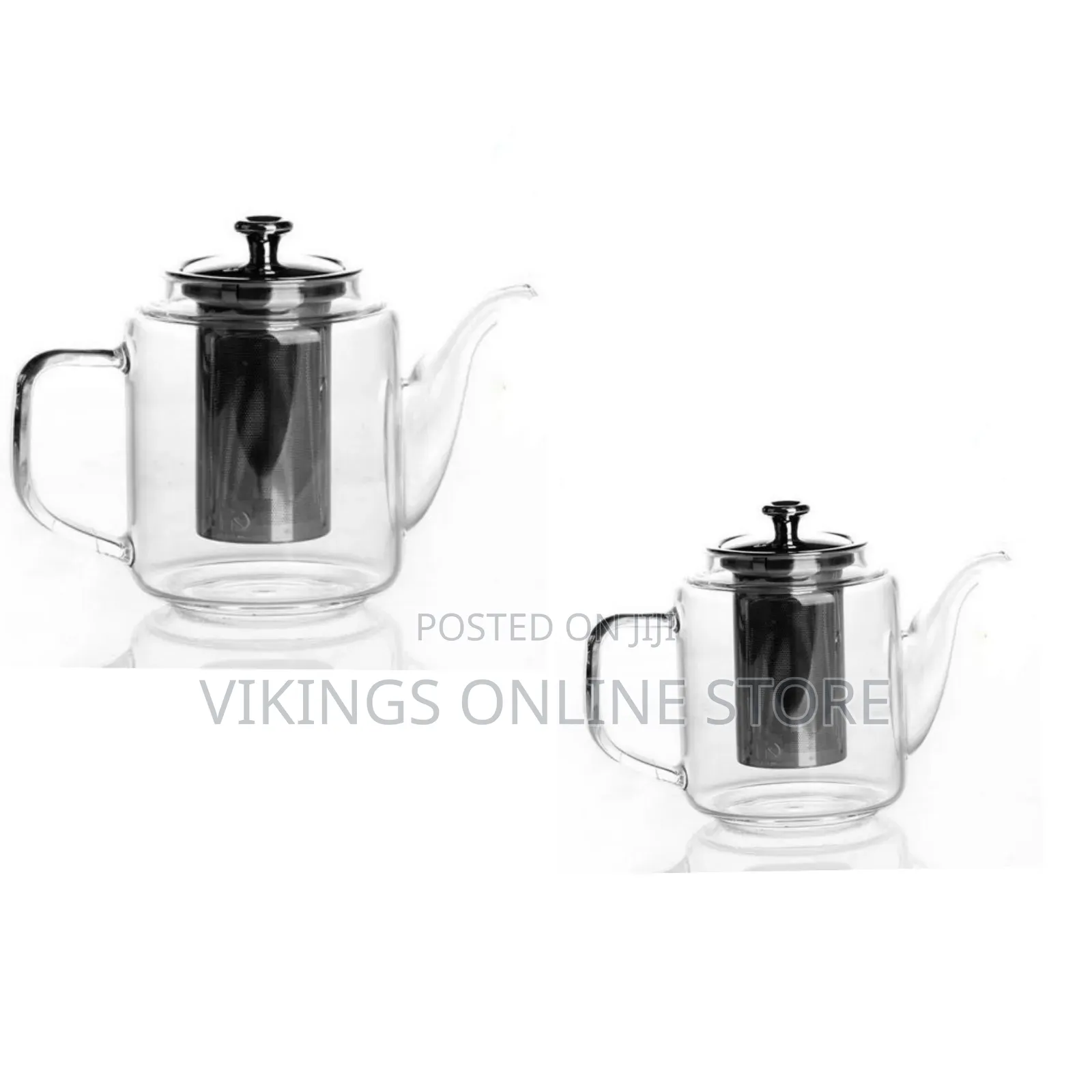 800ml Glass Kettle/Teapot With Infuser-Colorless