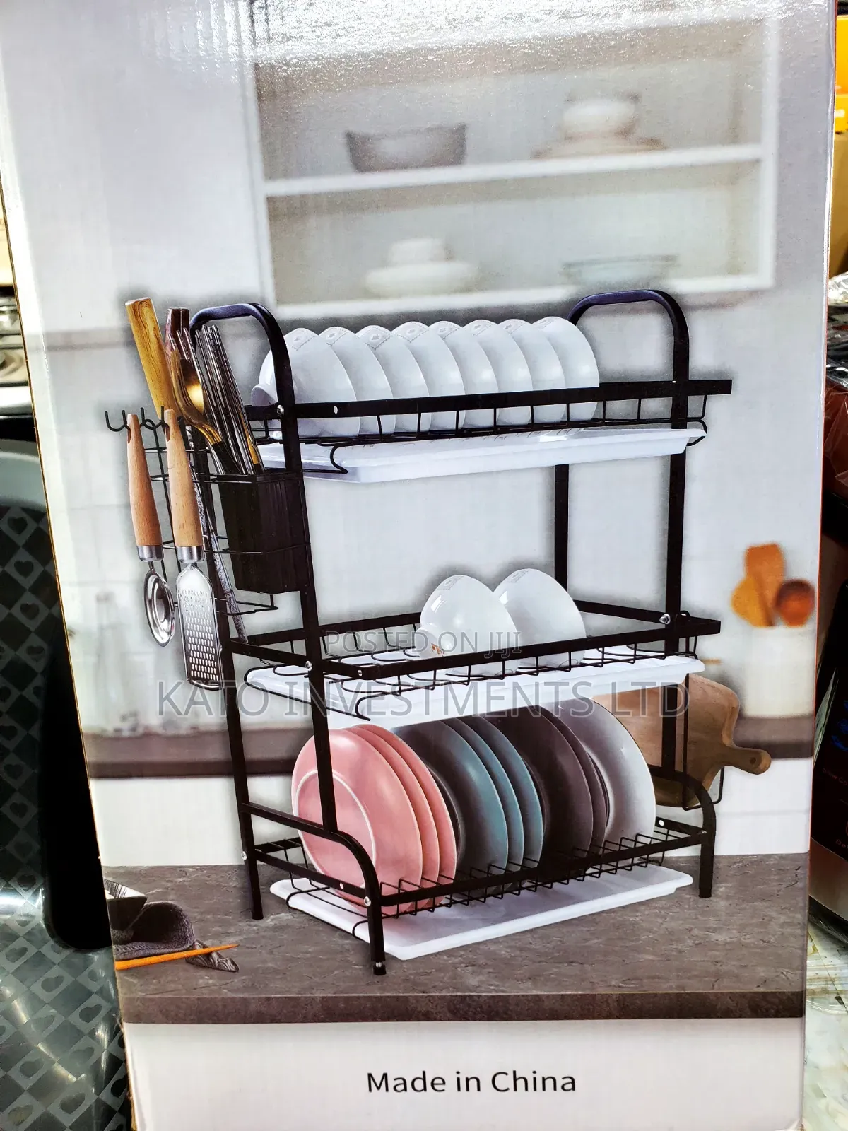 Kitchen Rack Tree-Tier Design Dish Organizer