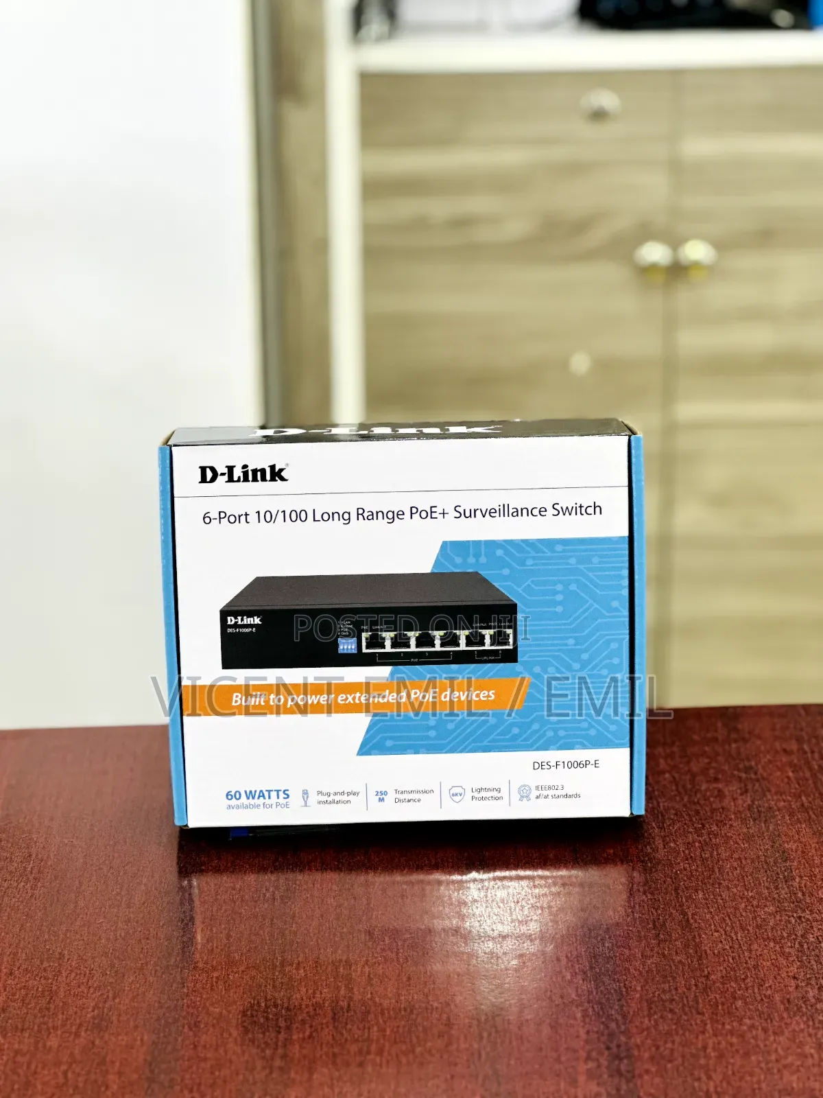 D-Link DES-F1006P-E Surveillance Switch 6ports 001