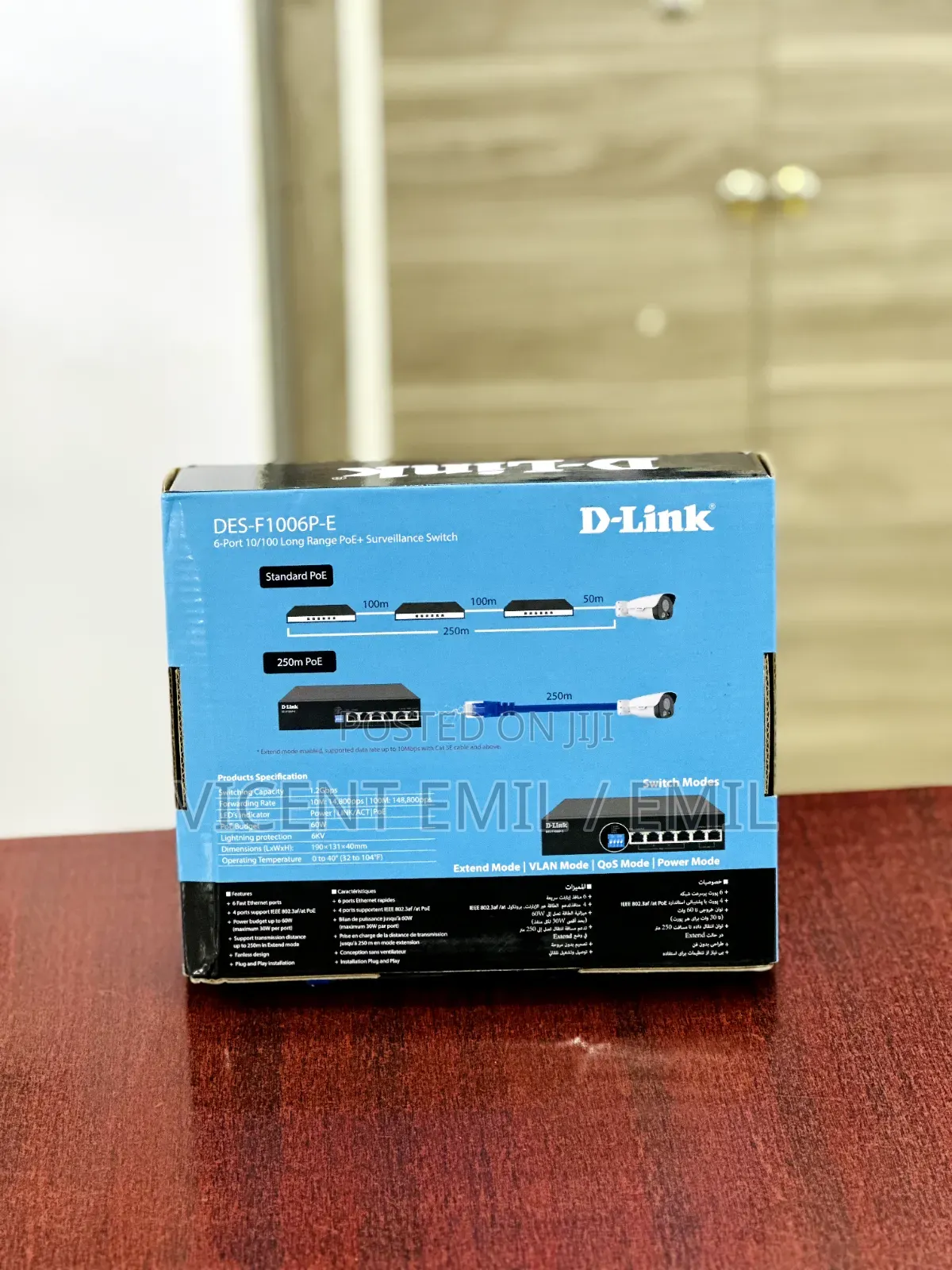 D-Link DES-F1006P-E Surveillance Switch 6ports 001
