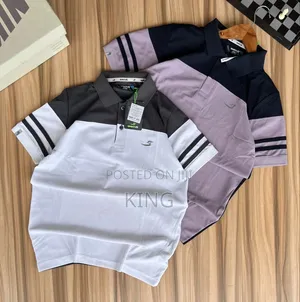 Generic Men's Stripe Design Polo Shirts