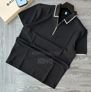 Contrast Collar Polo Shirt