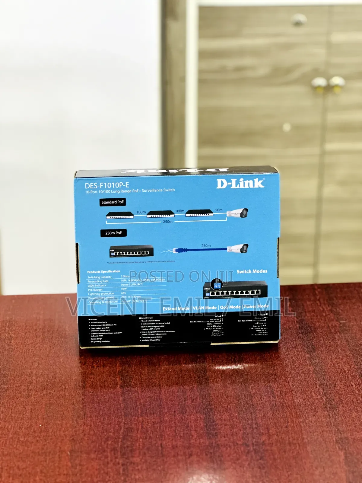 D-Link DES-F1010P-E 10-Port Surveillance Switch 10Ports 01