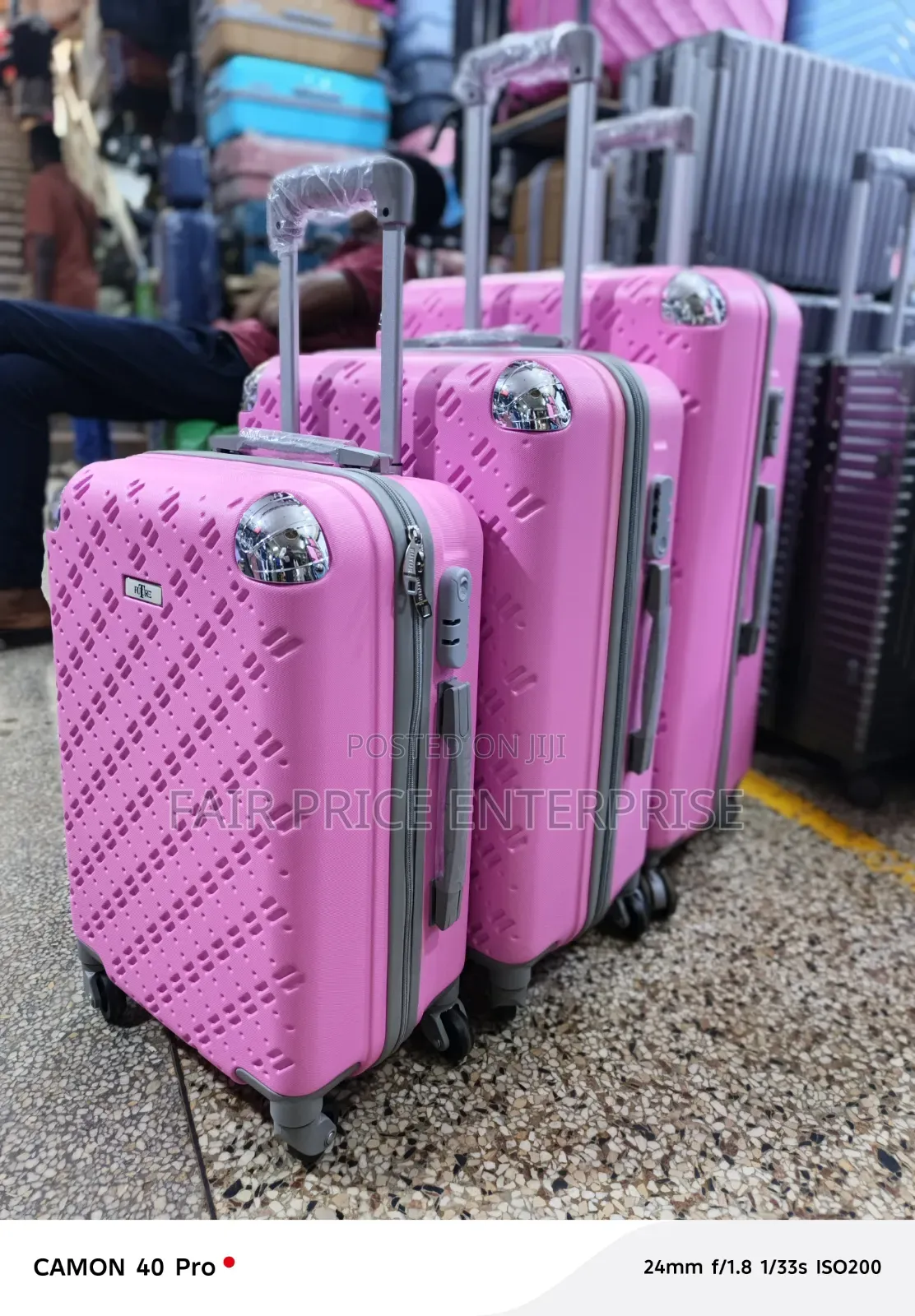 3pcs in 1set. Quality Plastic Suitcases Full Set