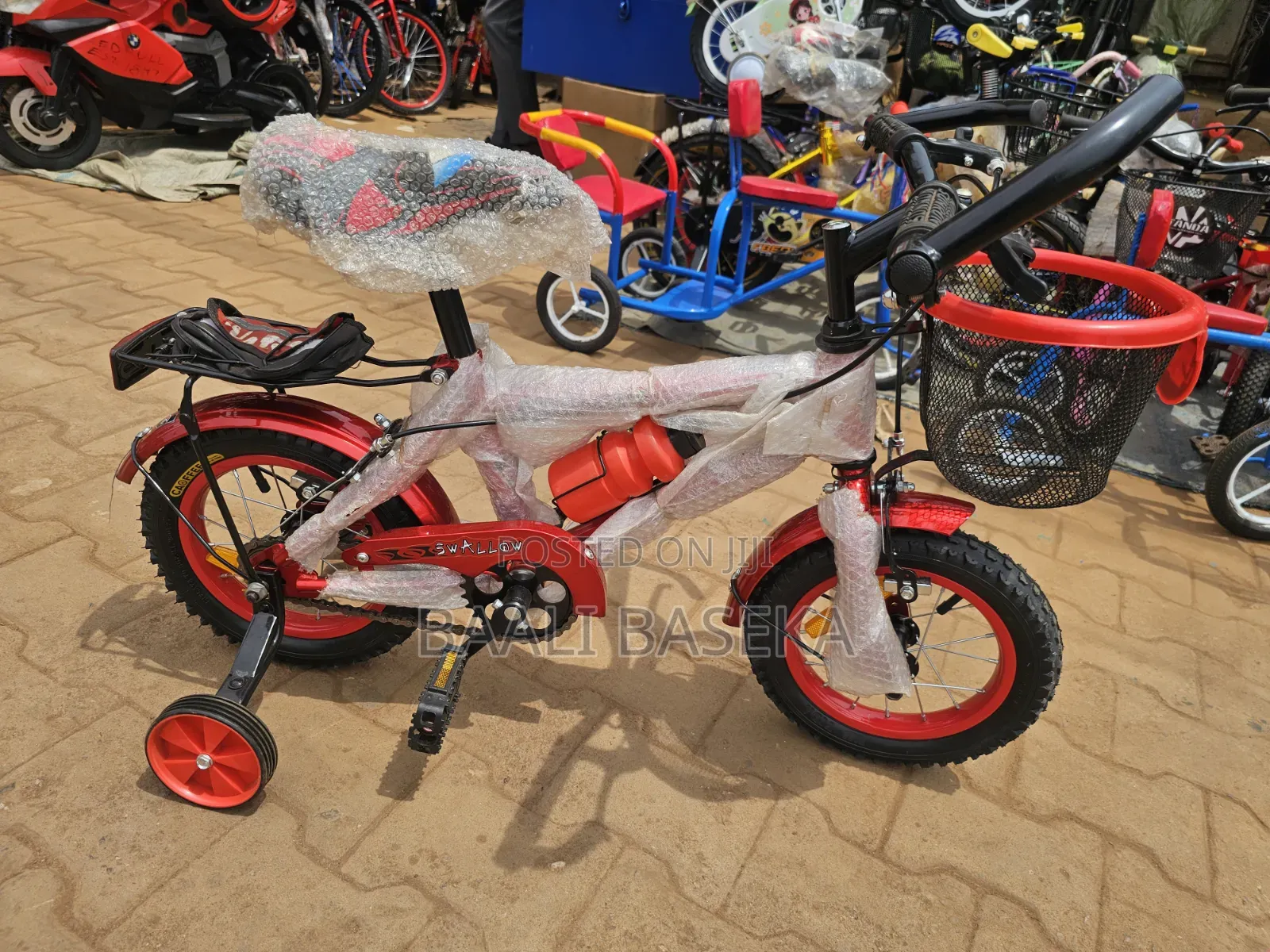 Red Bike Age 2 to 4 Years/Caliper Brakes/Durable