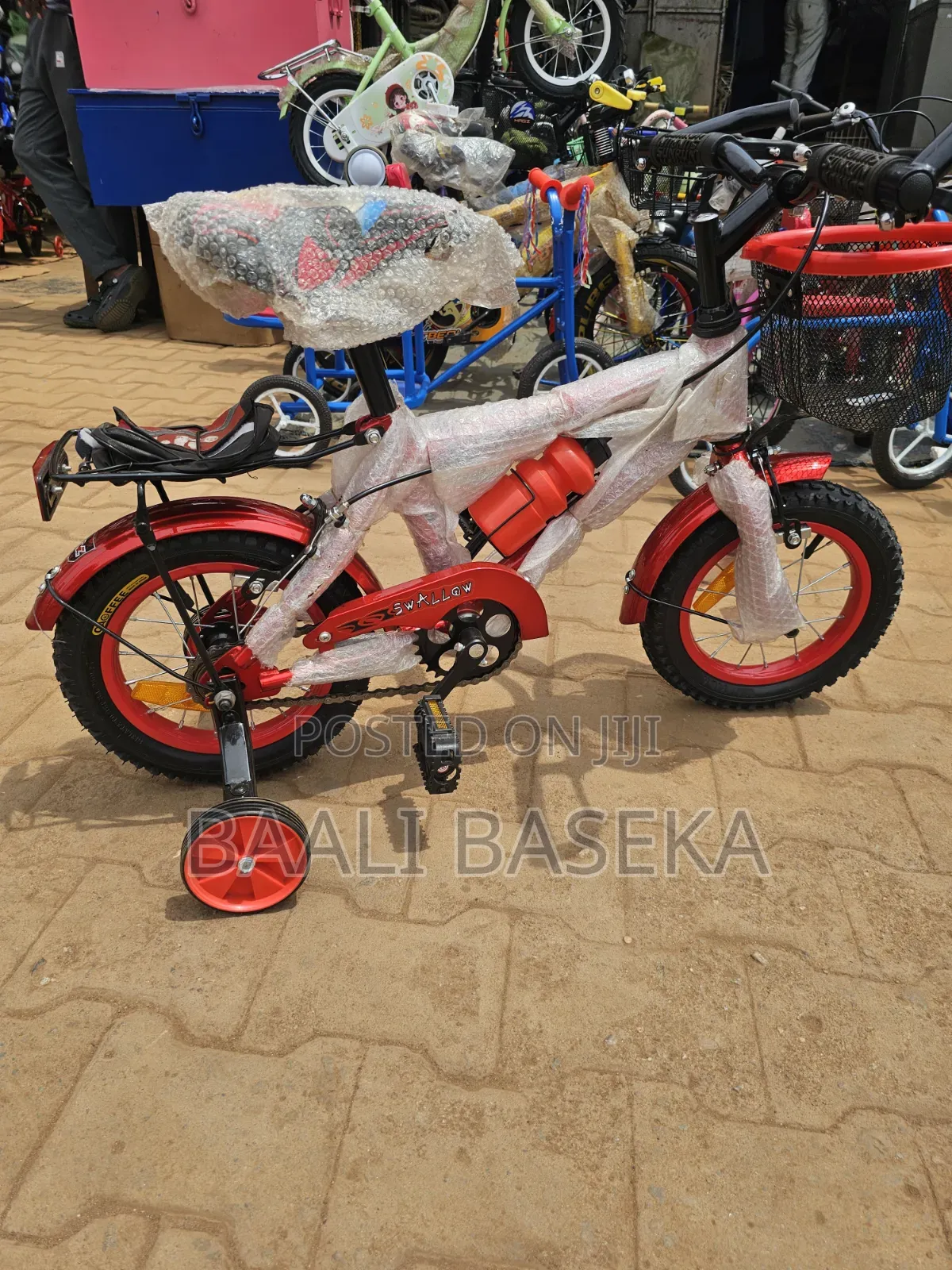 Red Bike Age 2 to 4 Years/Caliper Brakes/Durable