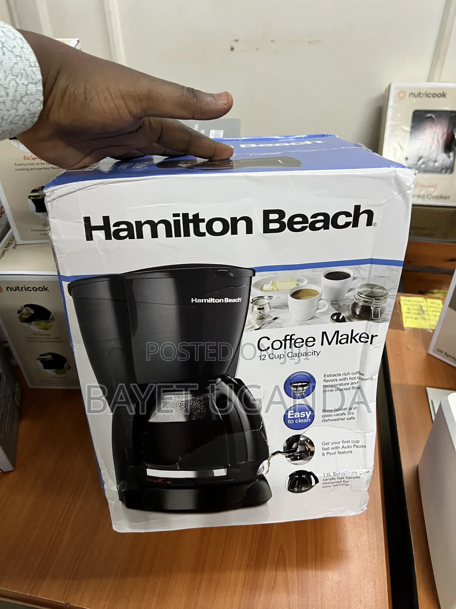 Hamilton Beach Beach 12-Cup Drip Coffee Maker With Reusable Filter