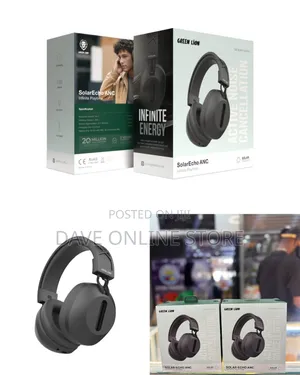 Green Lion Solar Echo ANC Infinite Playtime Head Phones.