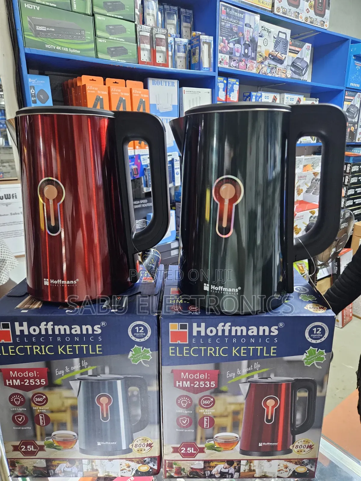 Hoffmans 2.5L Electric Kettle – 1800W Fast Boiling