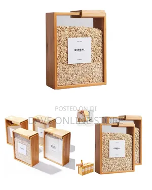 Wooden Cereal Storage Box