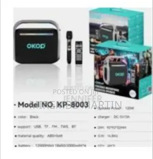 OKOP KP-8003 Wireless Outdoor Portable 5.0 Bluetooth Speaker With RGB