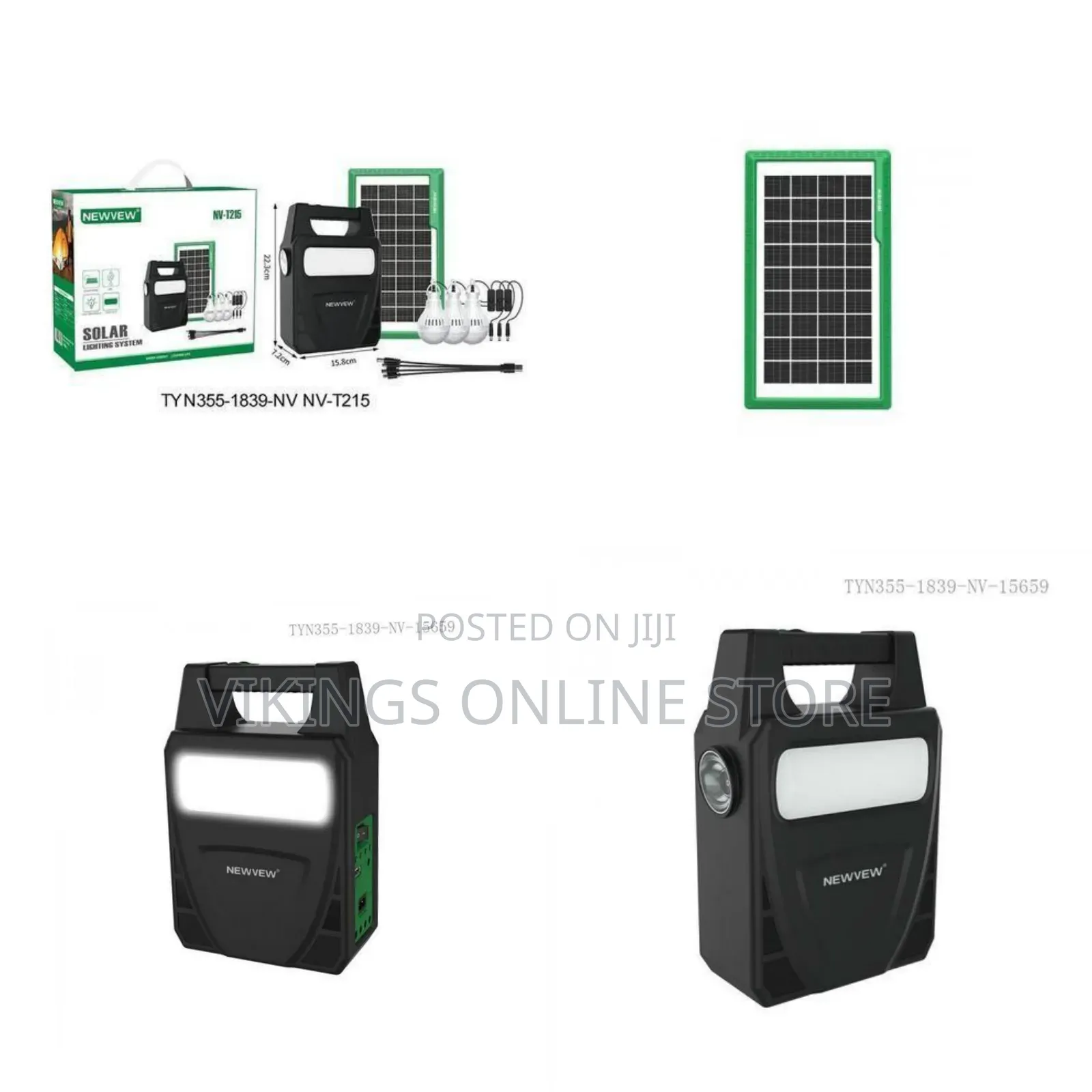 NV-T215 4500mAh Portable Solar Lighting System Designed for Off-Grid