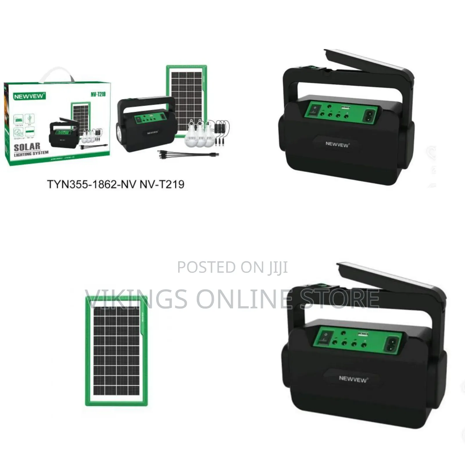 NV-T219 4500mAh Portable Solar Lighting System Designed for Off-Grid