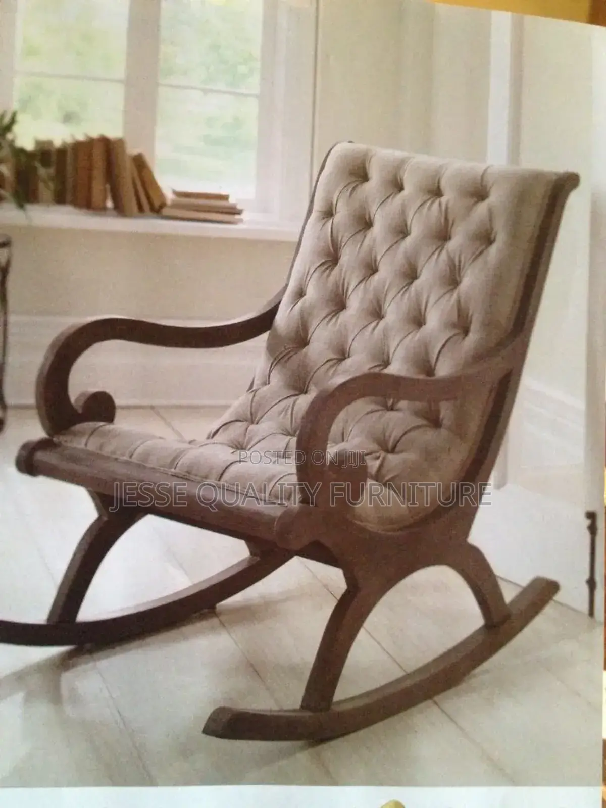Turfed Back Executive Rocking Chair