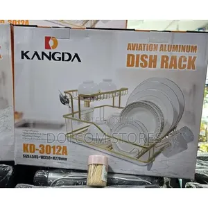 Aluminium Kitchen Utensils Drying Rack - Silver / Gold