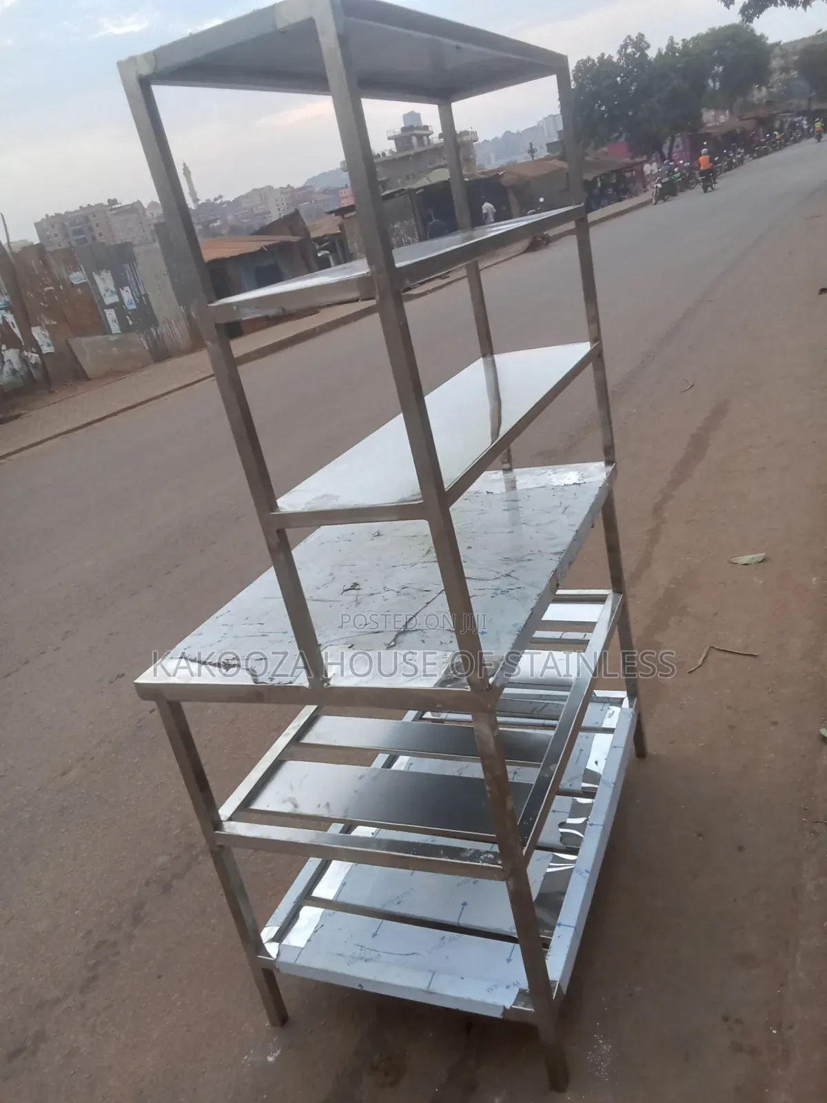 Stainless Steel Working Table With Shelves Length
