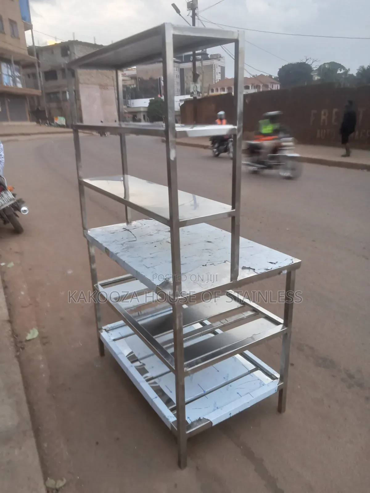 Stainless Steel Working Table With Shelves Length