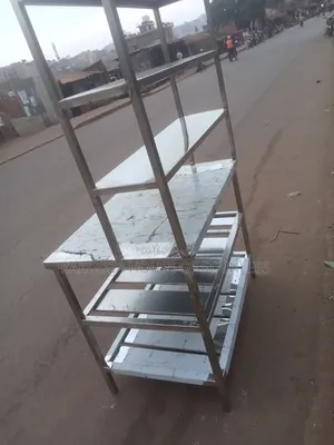 Stainless Steel Working Table With Shelves Length