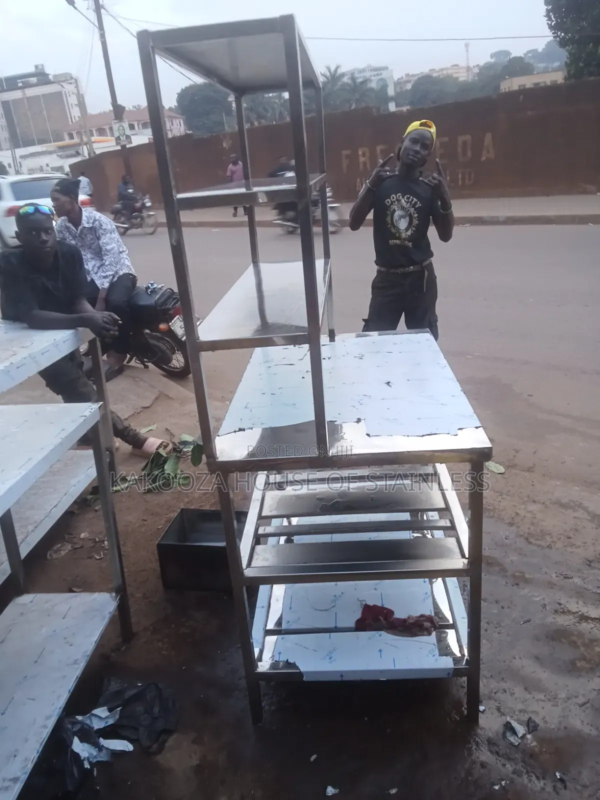 Stainless Steel Working Table With Shelves Length
