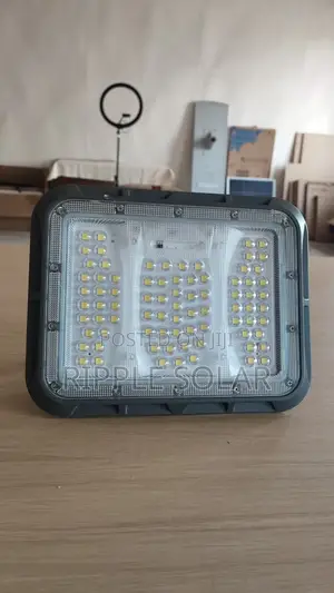 100W Solar Flood Light With Panel Remote Security