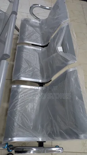3 Seater Silver Waiting Chair
