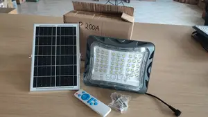 200W Solar Flood Light 8W Panel Remote IP65