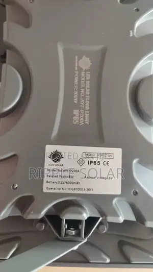 200W Solar Flood Light 8W Panel Remote IP65