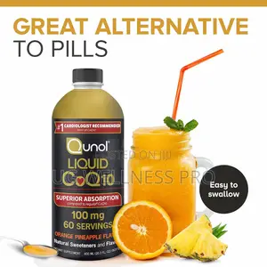 Qunol Liquid CoQ10, Orange Pineapple, 20.3 Fl Oz (600 Ml)