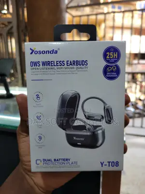 Yosonda Y-T08 OWS Open-Ear Wireless Earbuds – Ear-Hook , 25H Battery