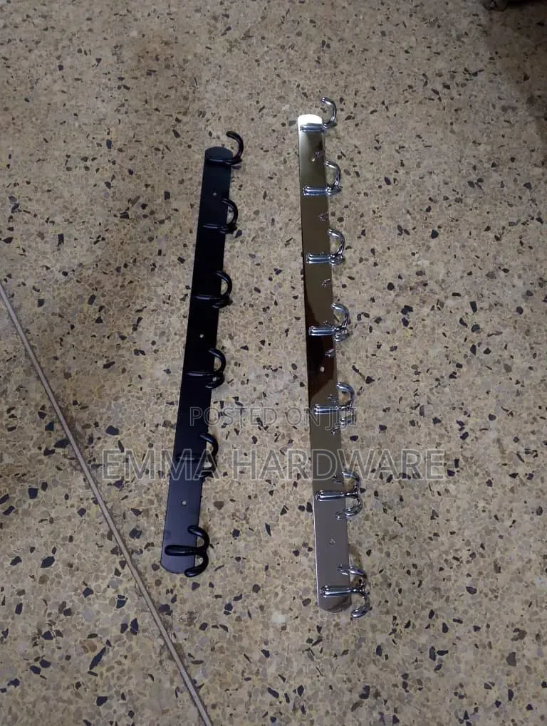 Towel Hooks Black and Silver Good Quality (All Types)