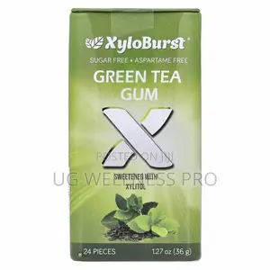 Xyloburst Xylitol Gum, Green Tea, 24 Pieces, 1.27 Oz (36 G)