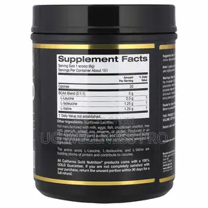 Instantized BCAA Powder With L-Leucine, Unflavored, 907g