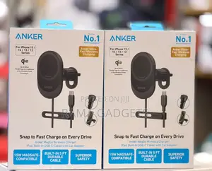 Anker MagGo Wireless Car Charger, a 15W Qi2 Certified Magnetic