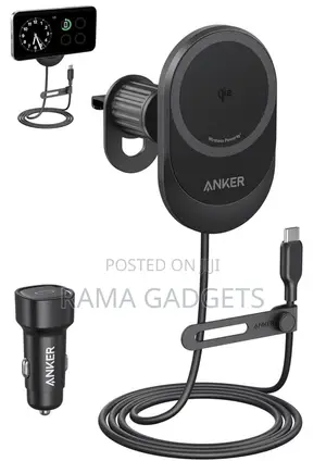 Anker MagGo Wireless Car Charger, a 15W Qi2 Certified Magnetic