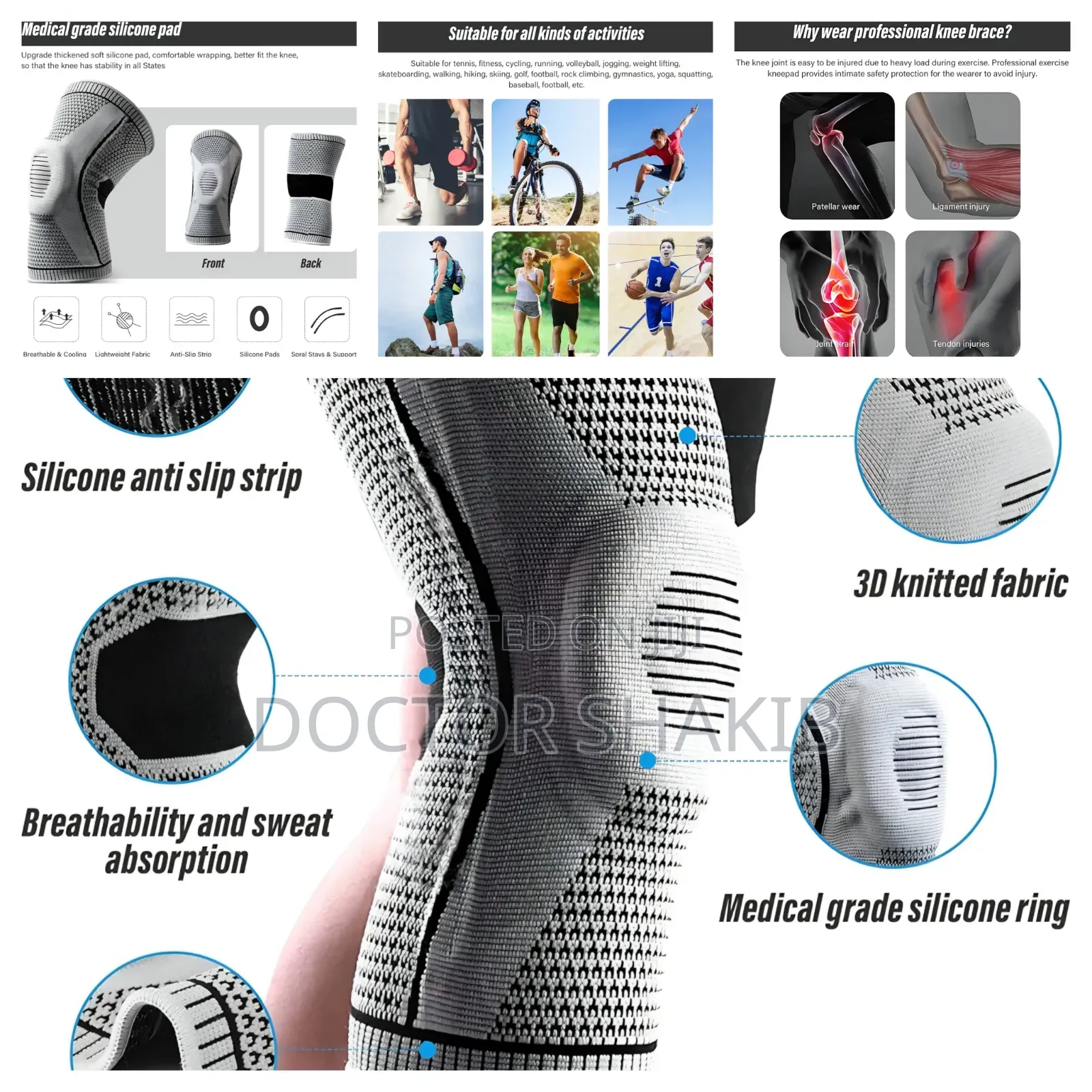 Ultraprotection Kneen Elite Compression Brace