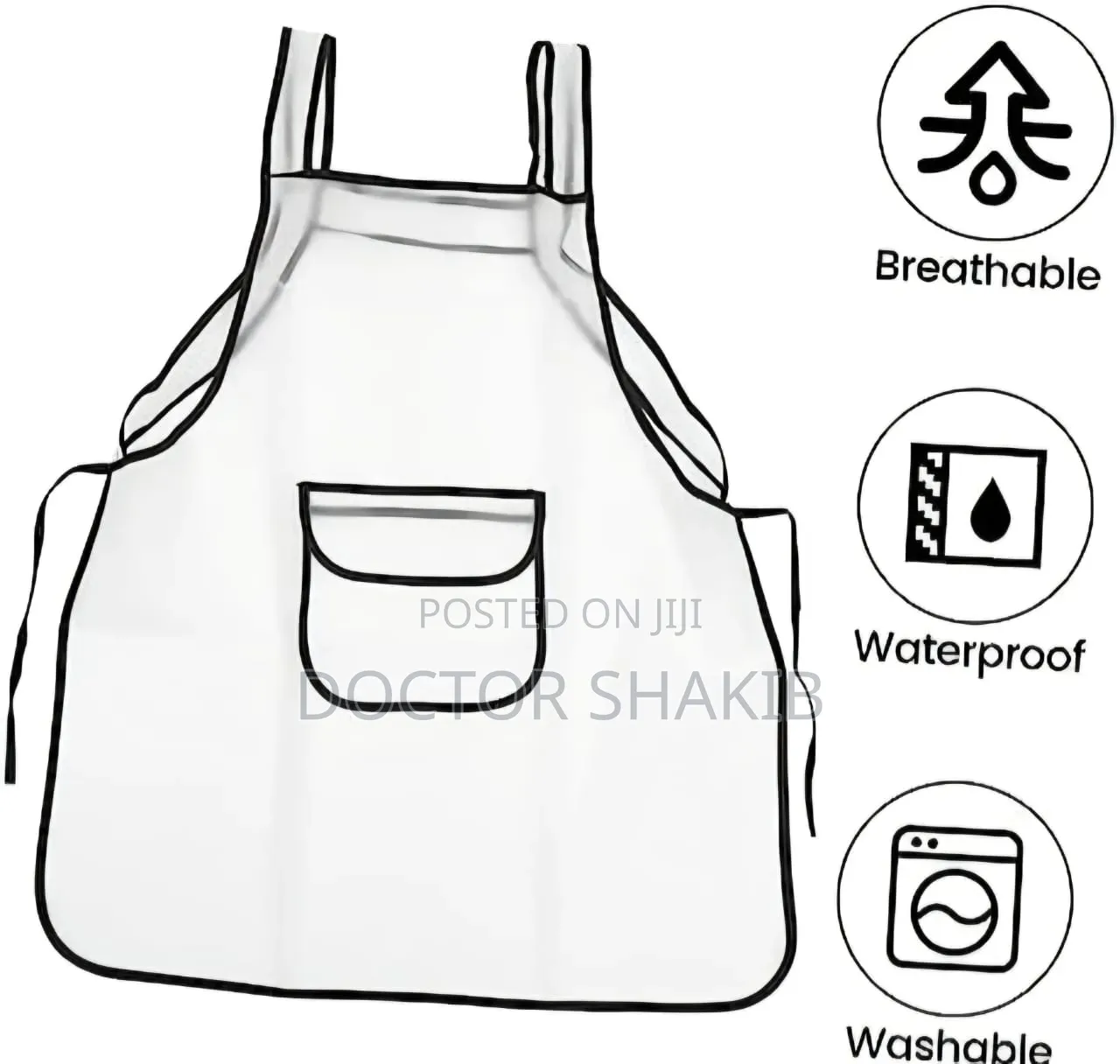 Transparent Waterproof Kitchen Apron
