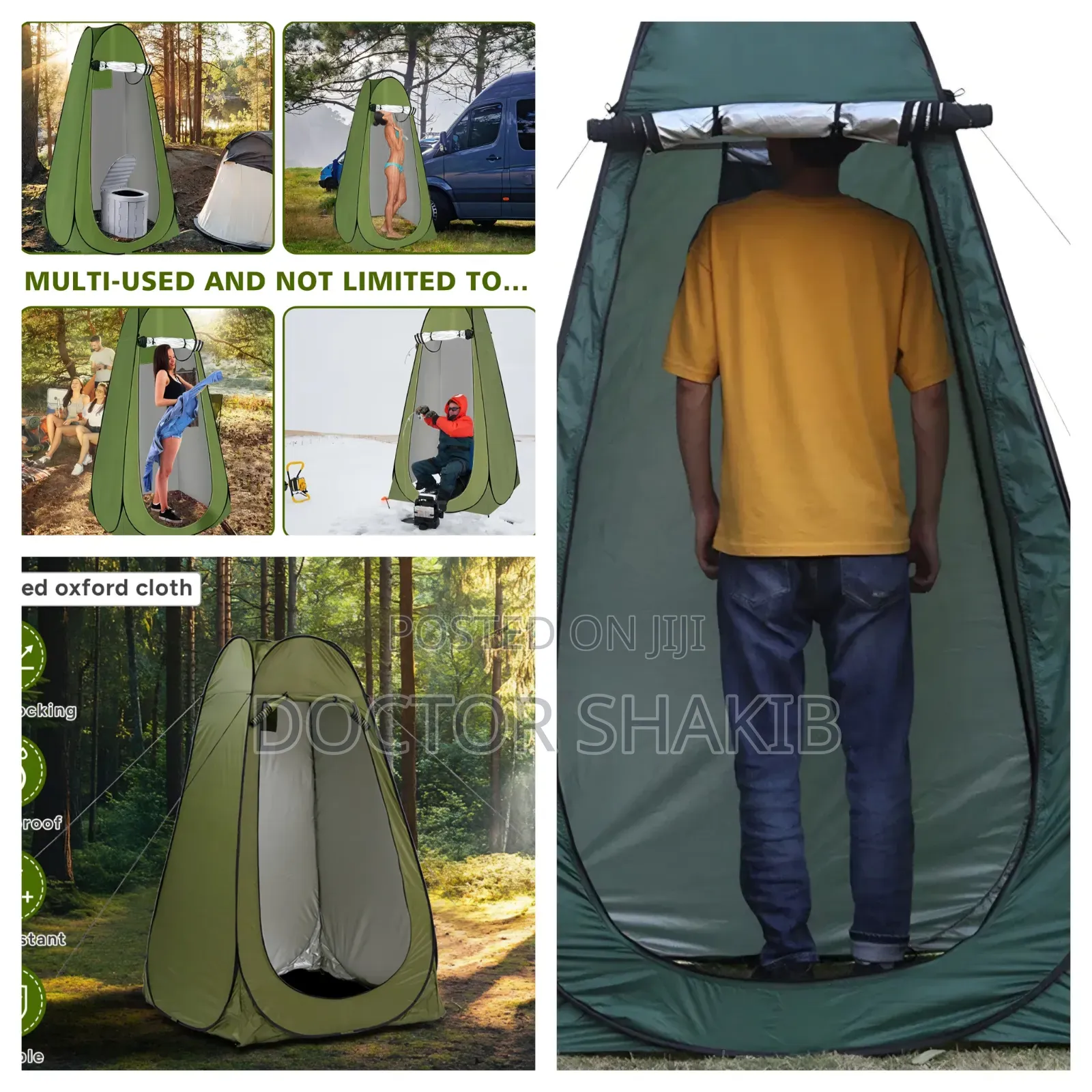 Multi-Purpose Privacy Shower Tent