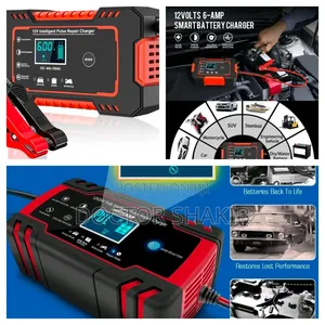 12V 6A Intelligent Pulse Repair Battery Charger