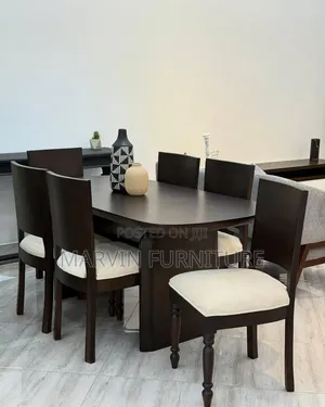 Dinning Table Made Up of Mahogany Tembles